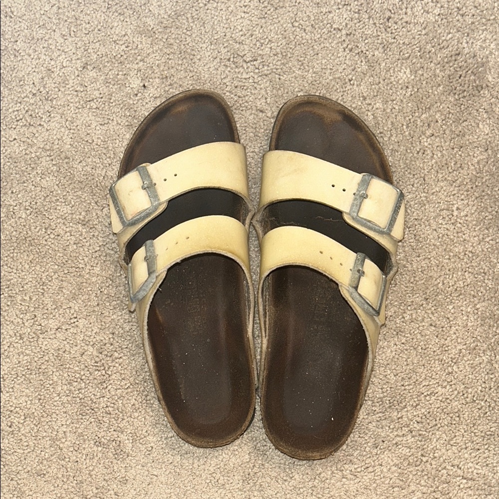 Sparkly white Birkenstocks